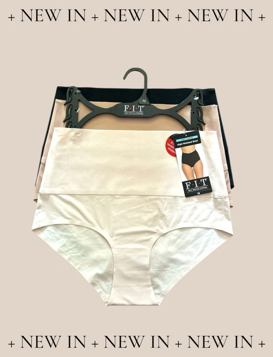 F.I.T. Figure Improving Technology 3-Pack Hi-Waisted Briefs 177838