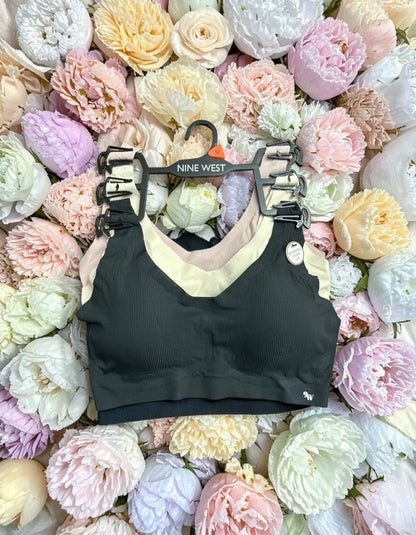 Nine West 3-Pack Laser Cut Lounge Rib Bra - Removable Pads - Sizes M & L - NWT