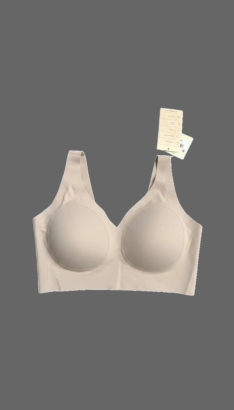 True & Co Women's True Body Boost V-Neck Bra - Large - Taupe