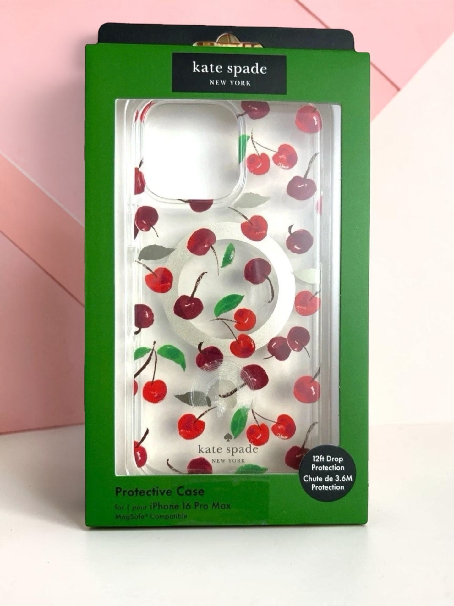 KATE SPADE PHONE CASE w/MAGSAFE FOR iPHONE 16 PRO CHERRIES BEAUTY!!