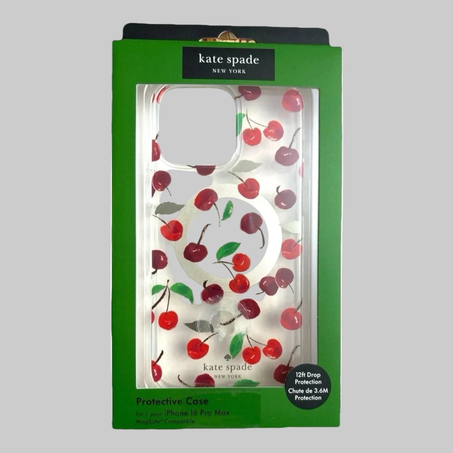 KATE SPADE PHONE CASE w/MAGSAFE FOR iPHONE 16 PRO CHERRIES BEAUTY!!