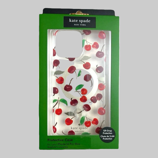 KATE SPADE PHONE CASE w/MAGSAFE FOR iPHONE 16 PRO CHERRIES BEAUTY!!