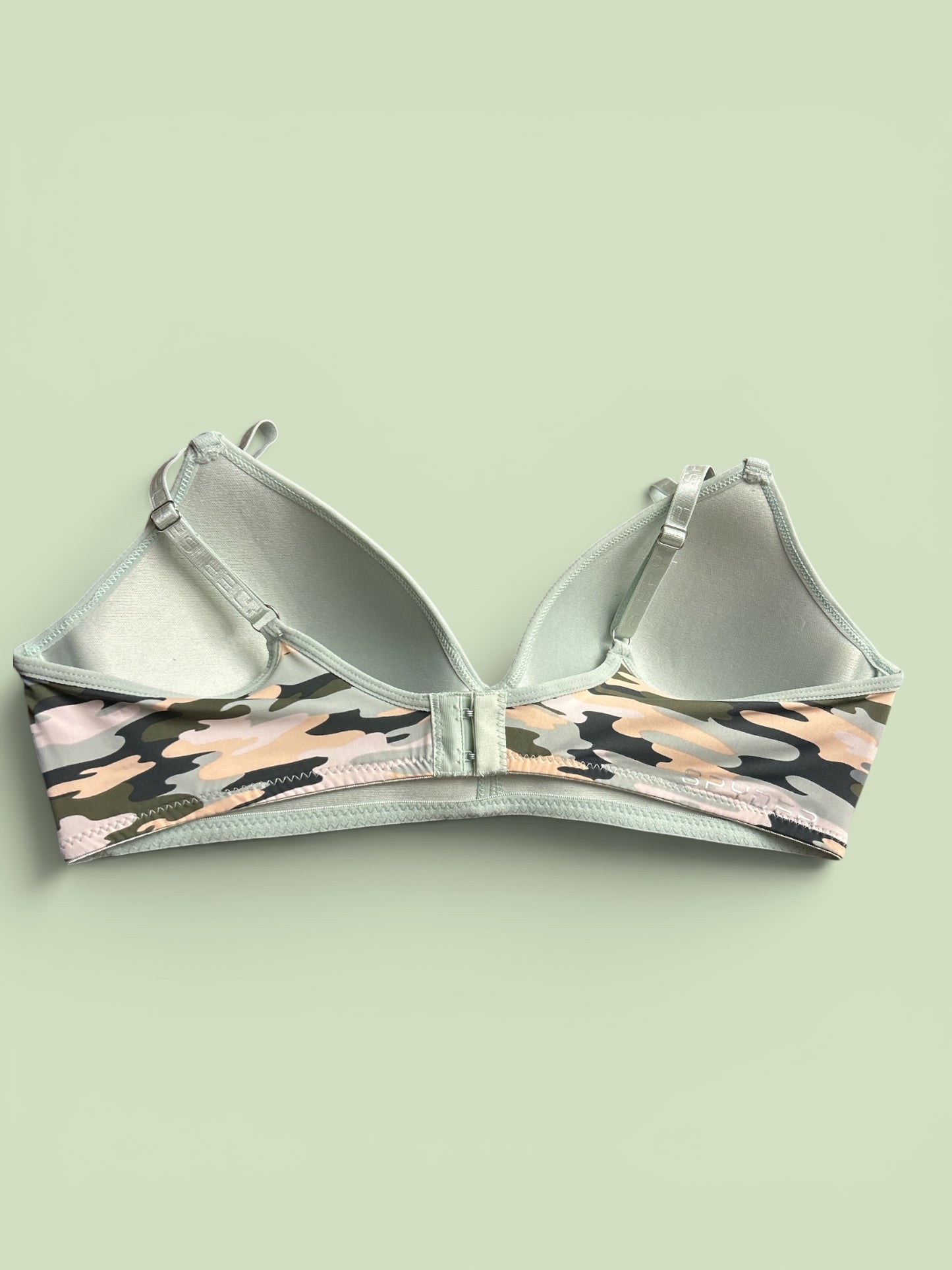 Spyder Intimates Seamless Bra - Set of 2 ~ Size 36C ~ Camouflage/Sage