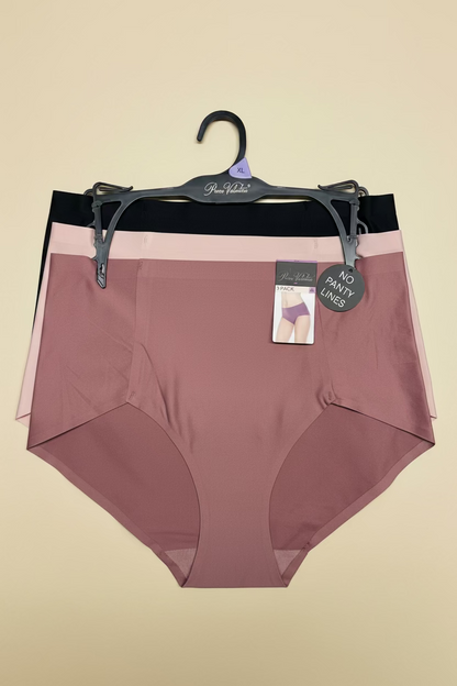 PRIMA VALENTINA 3 Pack Panties Briefs Hi-Cut Multicolor Seamless