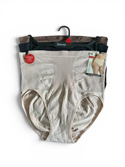 Skinnygirl Plus Size Seamless Shaping Briefs – 3-Pack | Sculpts Waist & Hips for a Flattering Silhouette