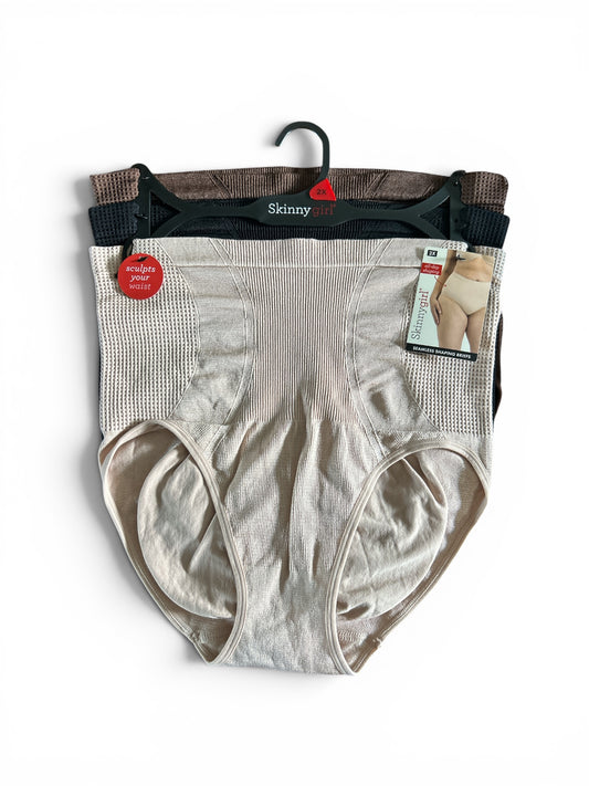 Skinnygirl Plus Size Seamless Shaping Briefs – 3-Pack | Sculpts Waist & Hips for a Flattering Silhouette