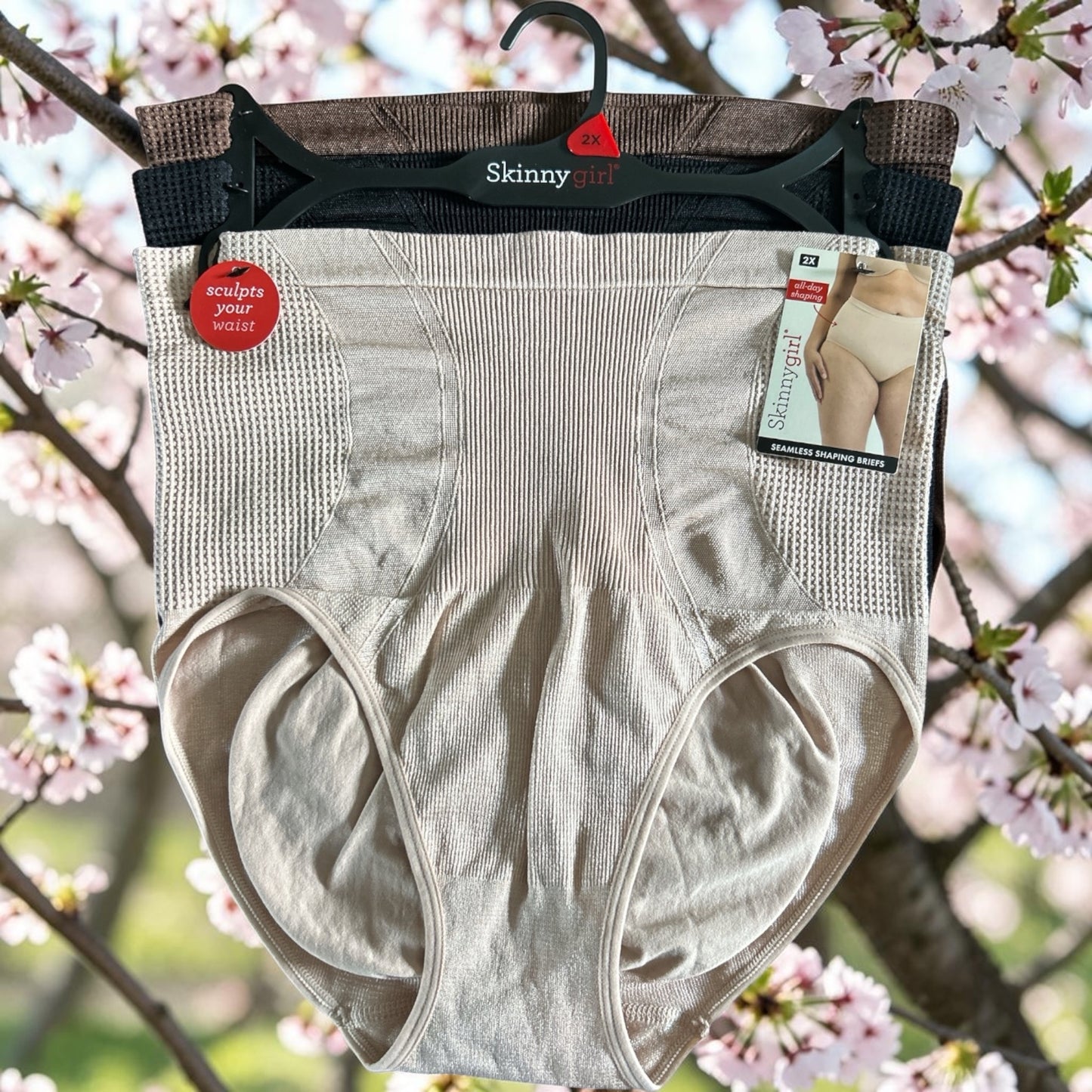 Skinnygirl Plus Size Seamless Shaping Briefs – 3-Pack | Sculpts Waist & Hips for a Flattering Silhouette