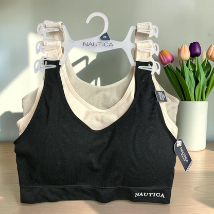 Nautica NT1607 Set of 3 Intimate Bras Super Soft Removable Pads