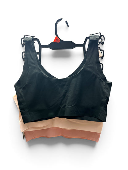 Nine West 3-Pack Laser Cut Lounge Rib Bra - Removable Pads - Sizes M & L - NWT
