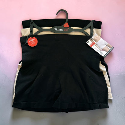 Skinnygirl Shaping Seamless Slip Shorts 3-Pack SG7630 - Tames Your Tummy!