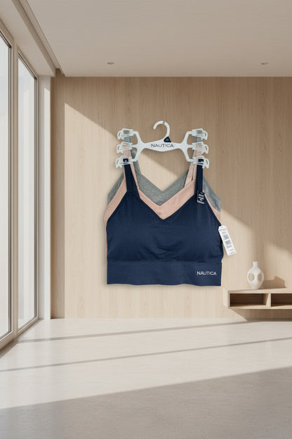 Nautica 3-Pack Soft Lounge Bras with Removable Pads NT1731