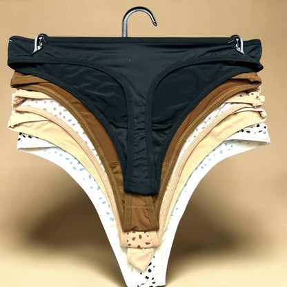 Steve Madden Women's Logo Thong Seamless 5-Pack Size M