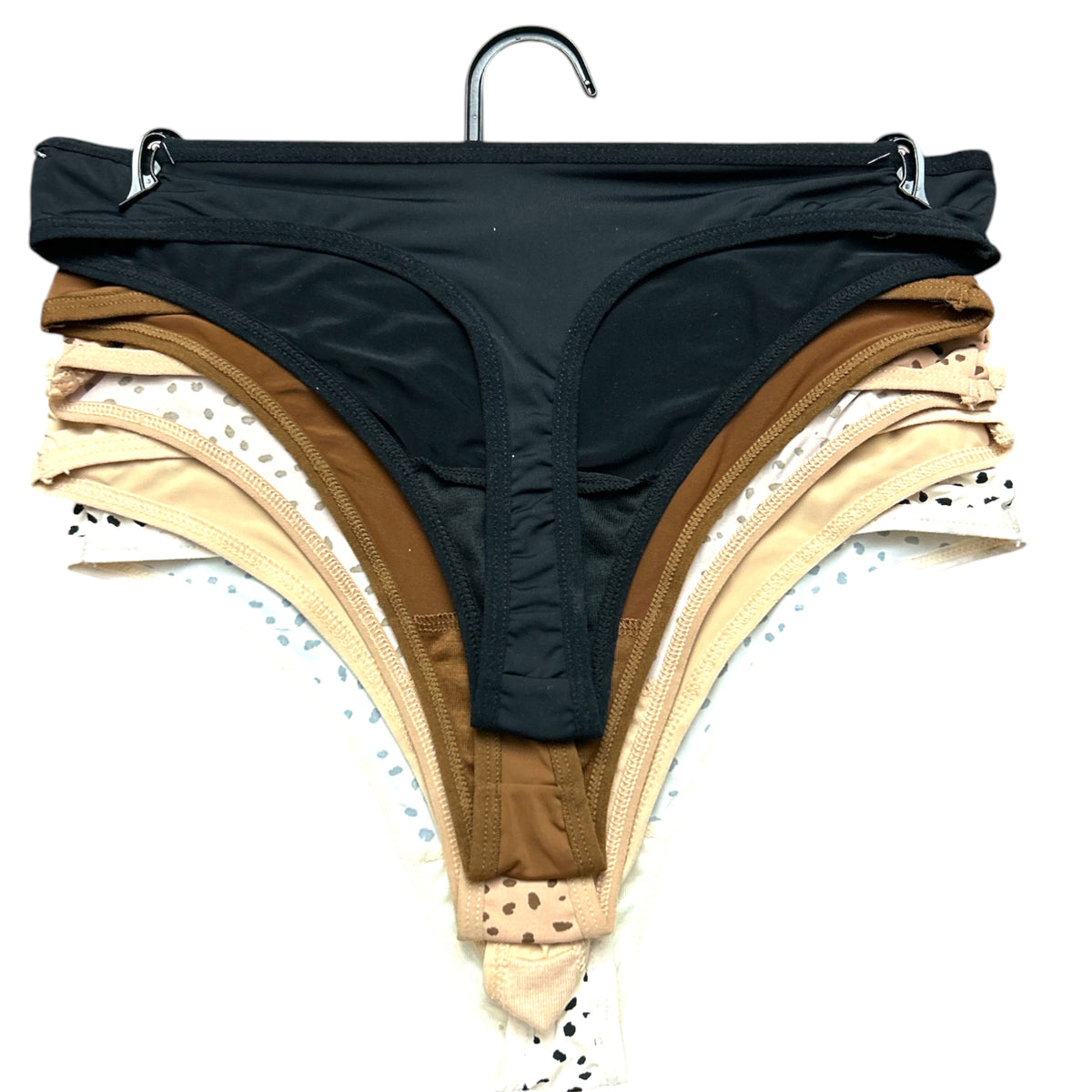 Steve Madden Women's Logo Thong Seamless 5-Pack Size M