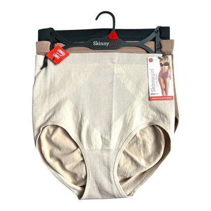 Skinnygirl Women's Seamless Shaping Briefs 3-Pack Tummy Control Panties SG7629