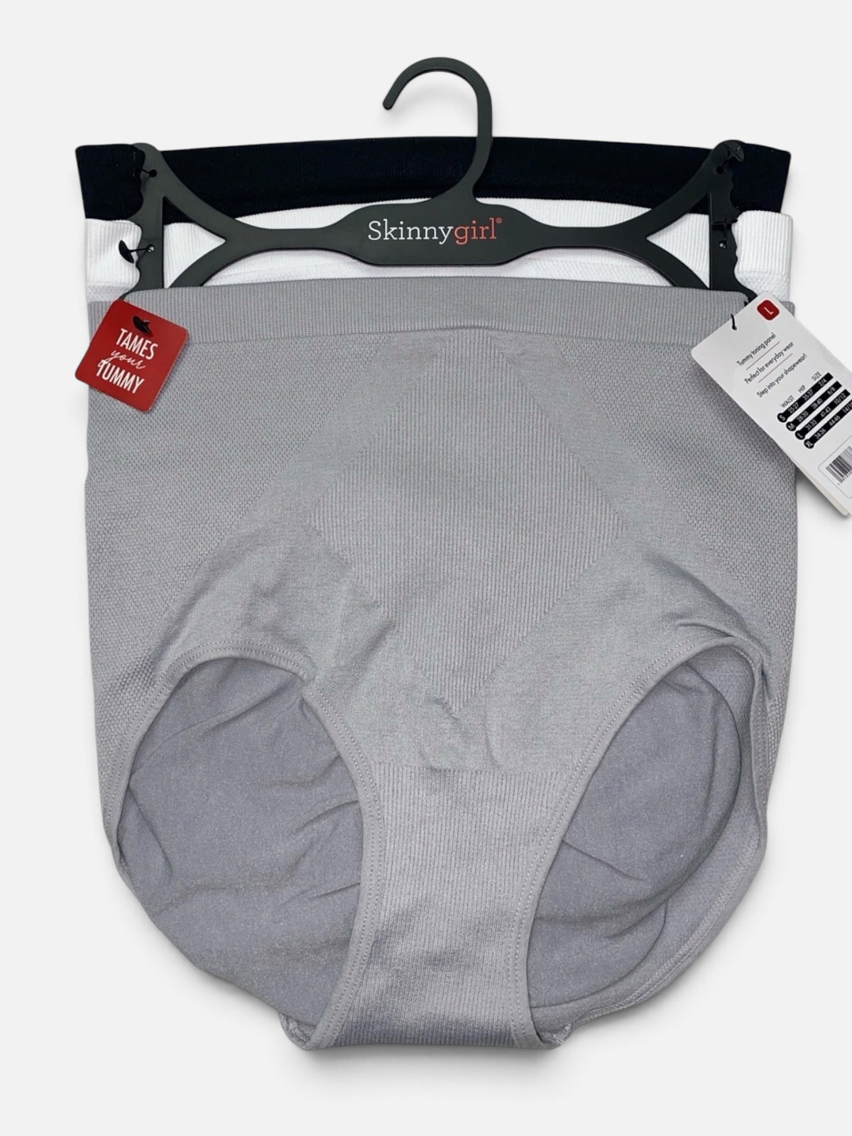 Skinnygirl Women's Seamless Shaping Briefs 3-Pack Tummy Control Panties SG7629