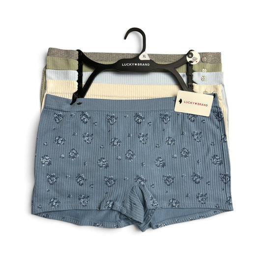 Lucky Brand 5-Pack Seamless Boyshorts Multicolor - Regular Size LVD106872