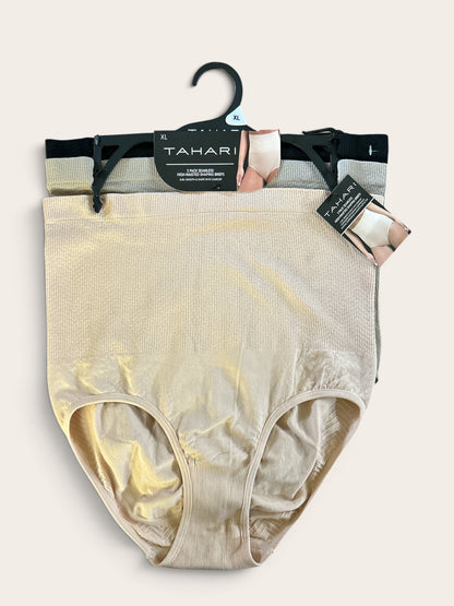 Tahari Women’s 3-Pack Seamless High-Waisted Shaping Briefs WB0317 – XL