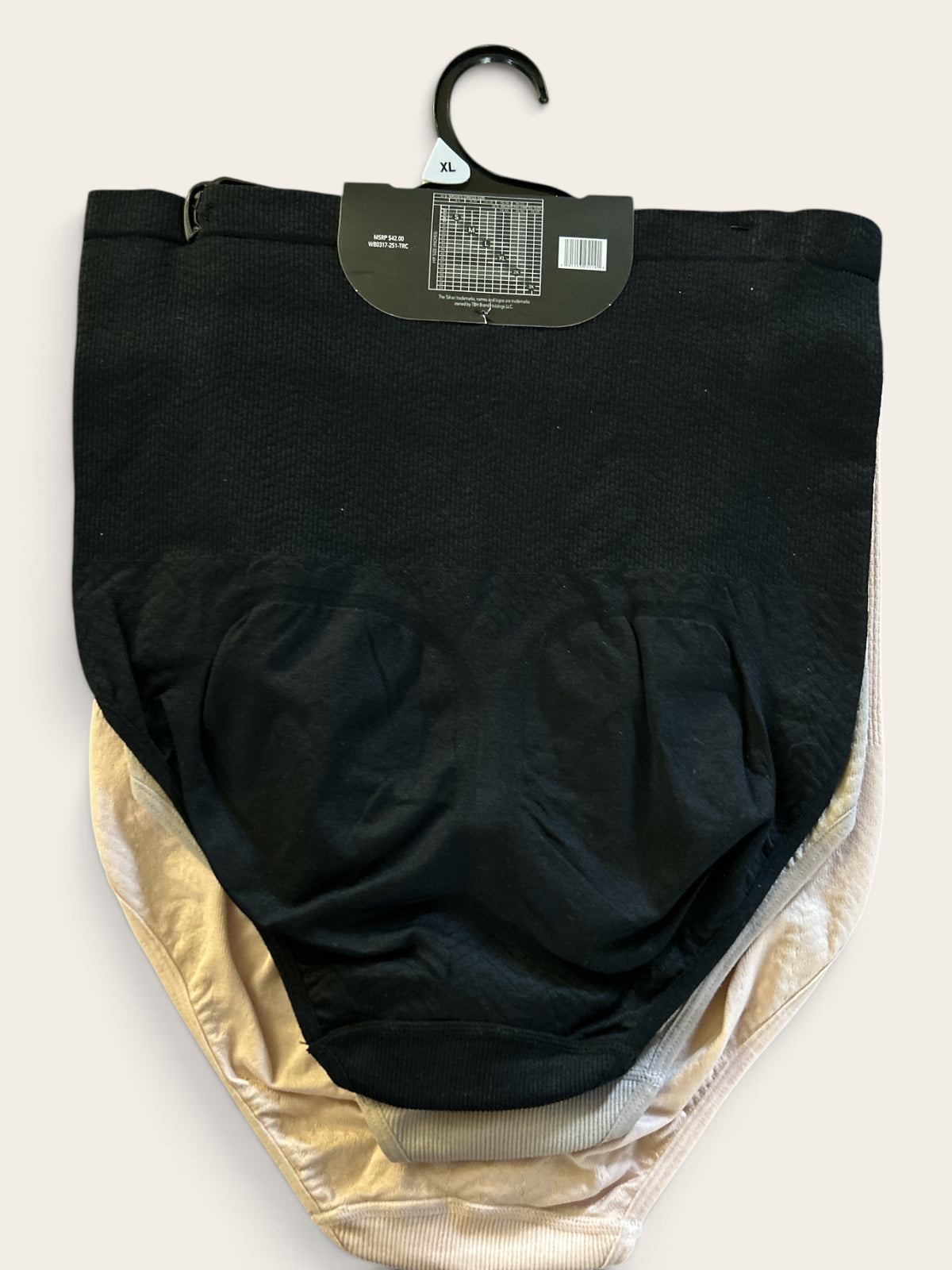 Tahari Women’s 3-Pack Seamless High-Waisted Shaping Briefs WB0317 – XL
