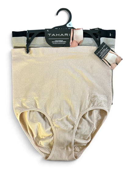 Tahari Women’s 3-Pack Seamless High-Waisted Shaping Briefs WB0317 – XL