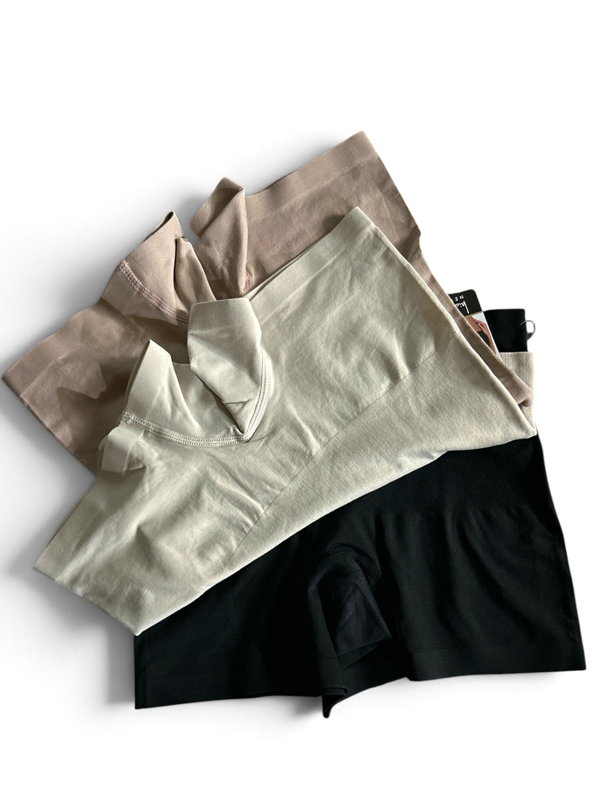 Nicole Miller 3-Pack Women’s Seamless High-Waisted Shaping Boyshort Panties