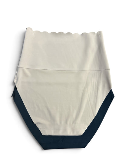 Danskin 2-Pack Scallop High-Waist Scuba Shaping Briefs - Smooth & Sculpt