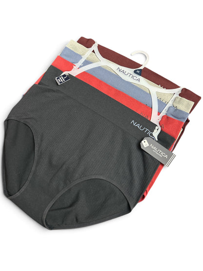 Nautica 5-Pack Super Soft Plus Size High-Waist Briefs-NT9948 $48