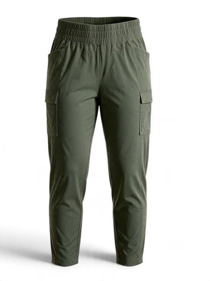 Avalanche Women’s Straight-Leg High Waisted Pants 4 Way Stretch Pockets NWT