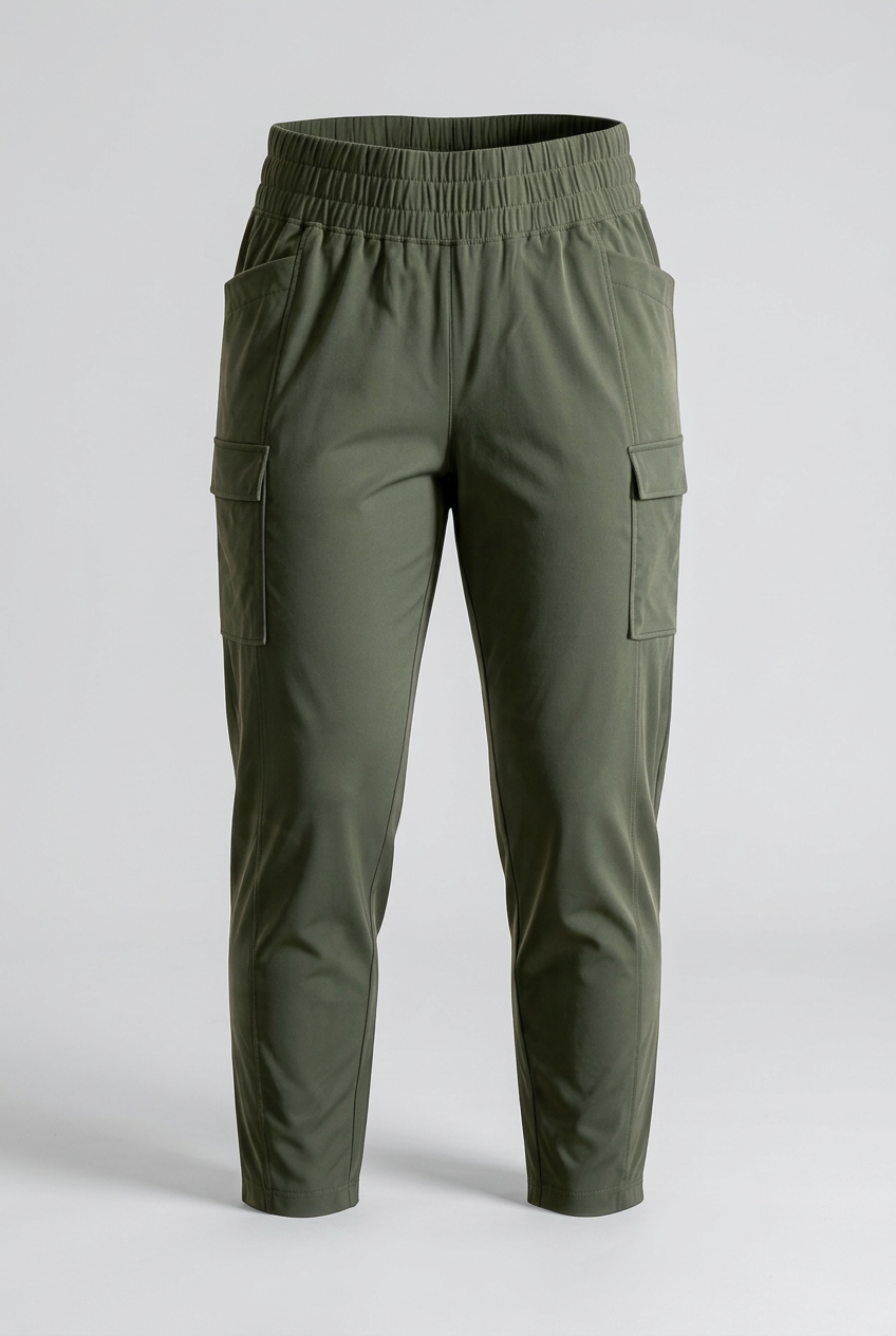 Avalanche Women’s Straight-Leg High Waisted Pants 4 Way Stretch Pockets NWT