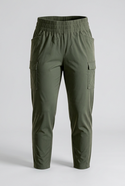 Avalanche Women’s Straight-Leg High Waisted Pants 4 Way Stretch Pockets NWT