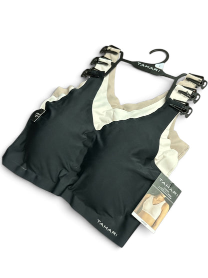 Tahari Women’s Seamless Bras Laser Cut 3 Pack V-Neck Removable Cups Sz. L NWT