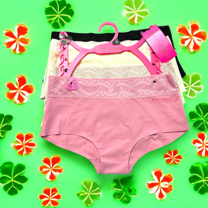 Betsy Johnson 5 pack Boy Shorts Multicolor~Seamless Style LCP5 – BJ45~ ALL SIZES !