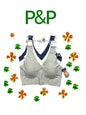 NÁUTICA 3~PACK INTIMATES LOUNGE SIZE L BRAS LASER CUT MULTICOLOR-NT3794~MSRP$64