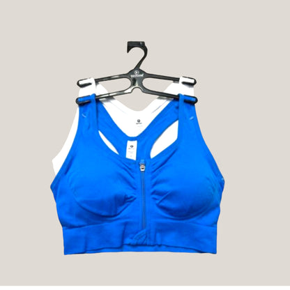 90 Degree By Reflex High Perform. Full Support Sport  Bra Set-Two L MSRP$58
