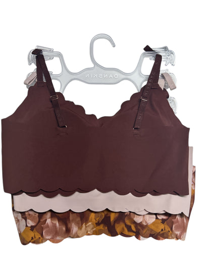 Danskin Intimates Invisible Support  BRAS,~Multicolor ~ 3-set ~ Size : M~DS6328