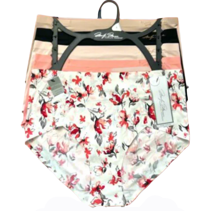 MARILYN MONROE~ 5 Pack FIT BRIEFS NO SHOW~MM9549~MULTICOLOR~ALL SIZES~GREAT FIT!