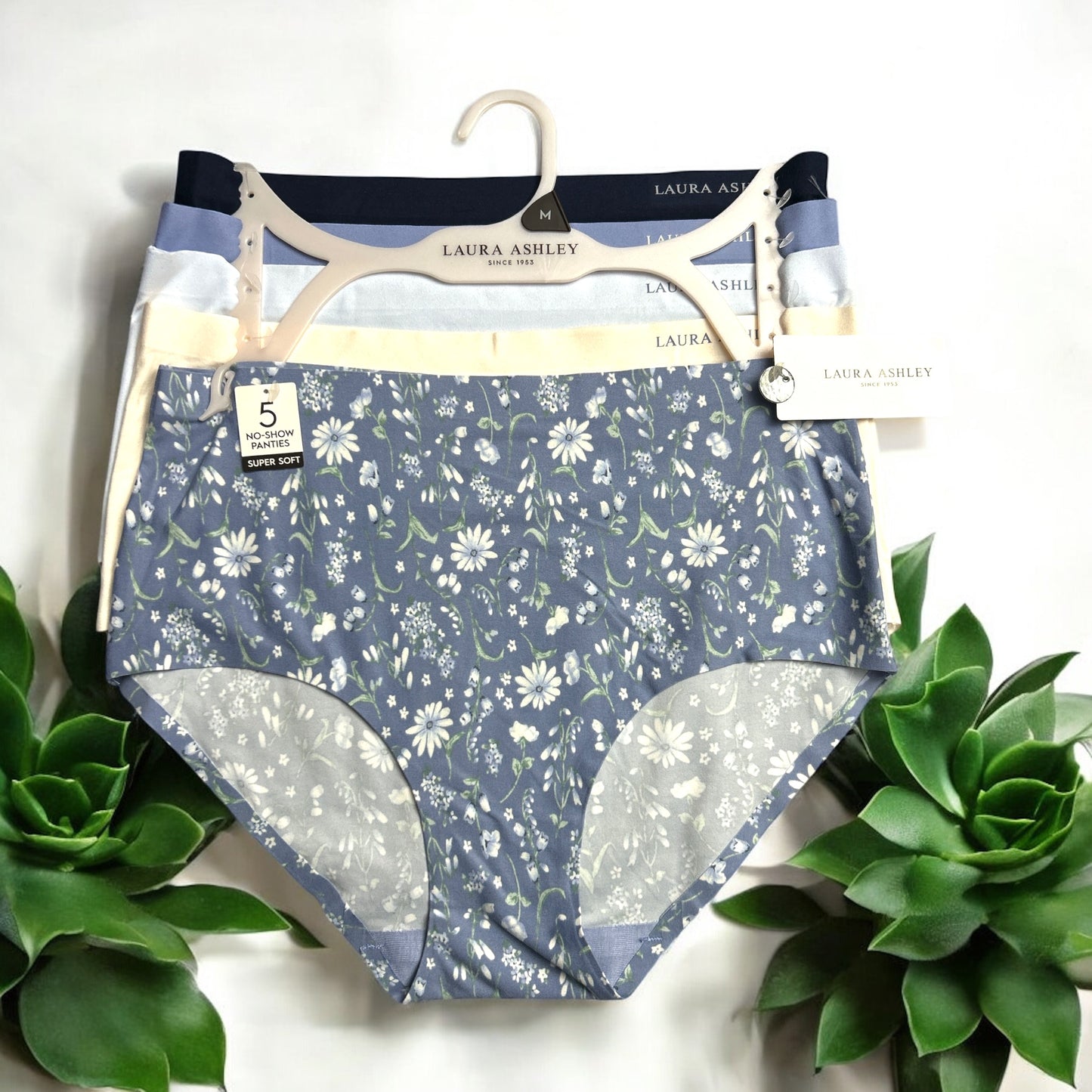 LAURA ASHLEY~5 Pack FIT PANTIES~MULTICOLOR~ STYLE # LS4063~ALL SIZES~GREAT FIT!