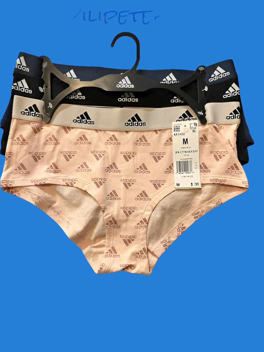 Adidas Women's 3-PK Cotton Boyshort Underwear  4A1H32 (Size M) NWT MSRP $36