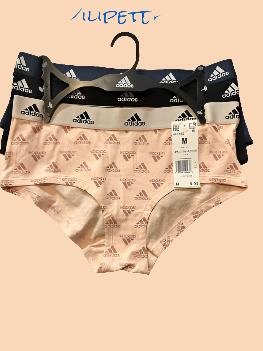 Adidas Women's 3-PK Cotton Boyshort Underwear  4A1H32 (Size M) NWT MSRP $36